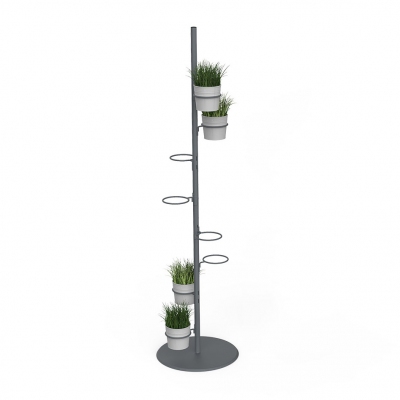1330 - Floor upright with 8 ring supports